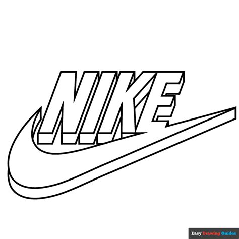 nike logo kleurplaat|Nike Logo Coloring Pages .